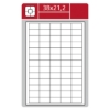 Obrázek Etiketa L 38 x 21,2 mm A4 - bílá / 100 archů