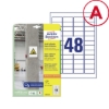 Obrázek Etiketa papírová s vysokou lepivostí 45,7 x 21,2 mm/20xA4 - bílá