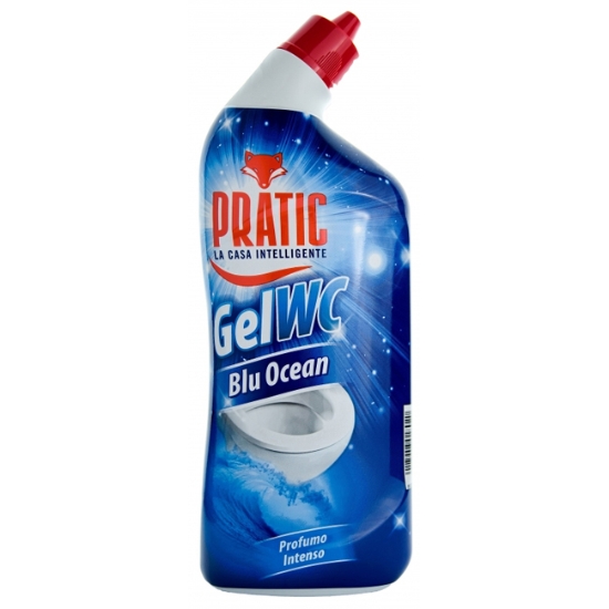 Obrázek Čistič WC gel, extra účinný, Pratic, Oceán, 750 ml
