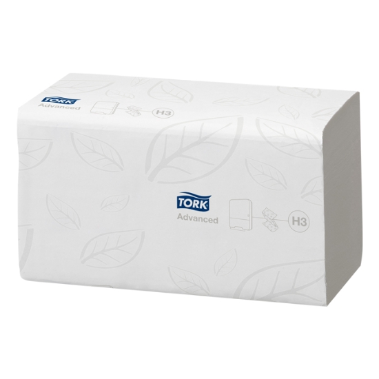 Obrázek Ručníky papírové TORK Advanced ZZ 2vr. recykl - bílé 3750 ks (290163)