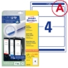 Obrázek Etikety Avery-Zweckform - Na pořadače 61 x 192 mm/ bílá 25+5 archů