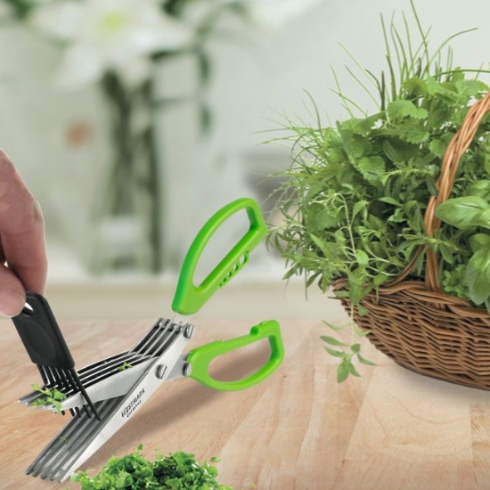 Obrázek Nůžky na bylinky KRÄUTER-FEE se štětečkem