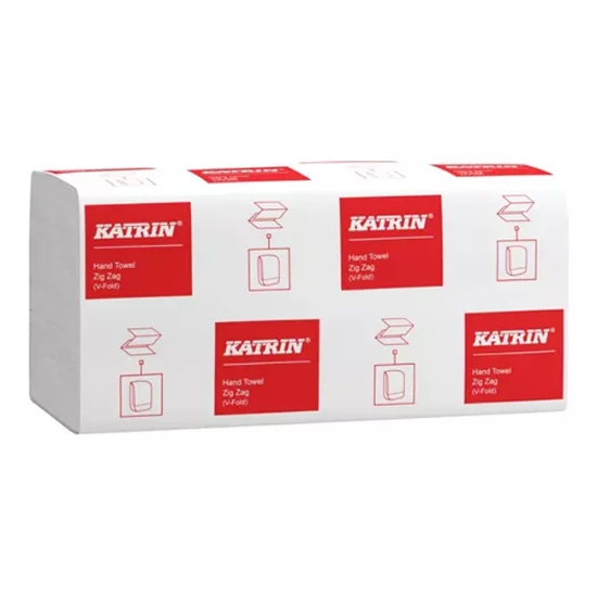 Obrázek Ručník papírový skládaný Katrin Basic "ZZ" natural recykl - 5000 ks (100669)