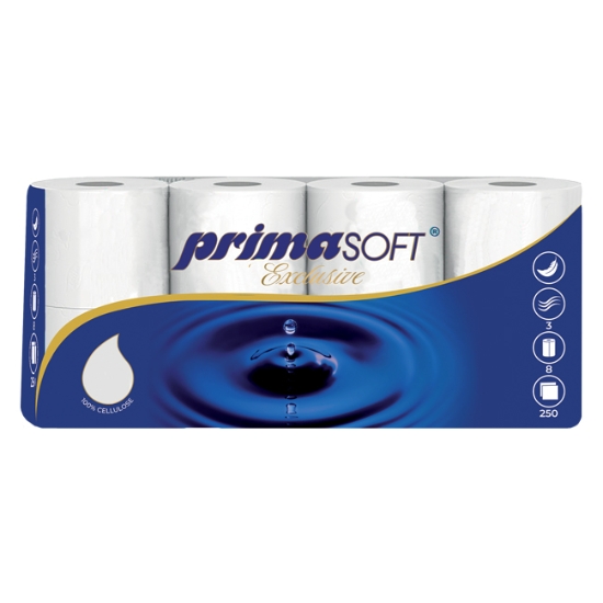 Obrázek Toaletní papír Primasoft Exclusive, 30m / 8 ks