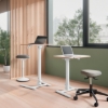 Obrázek Stůl výškově nastavitelný skládací ergonomický Leitz Ergo, bílý