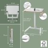 Obrázek Stůl výškově nastavitelný skládací ergonomický Leitz Ergo, bílý