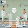 Obrázek Stůl výškově nastavitelný skládací ergonomický Leitz Ergo, bílý