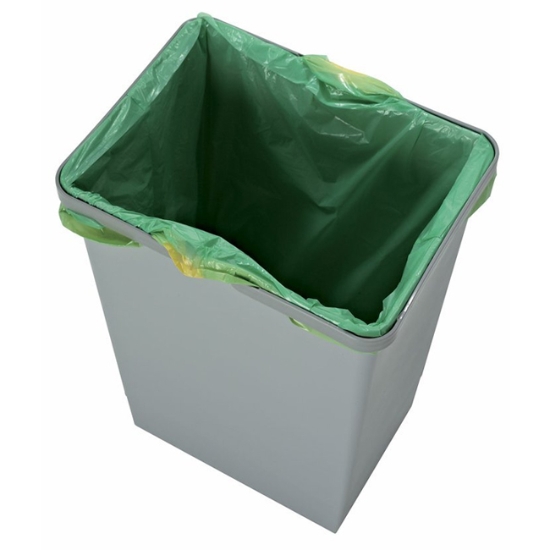 Obrázek Plastový koš Elletipi s rukojeťmi, 24 L, šedý