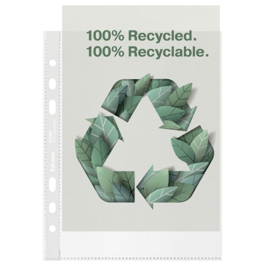 Obrázek Obaly závěsné - recyklované a recyklovatelné, A5, 70 mic / 100 ks
