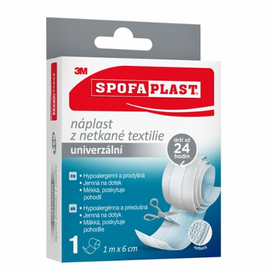 Obrázek Náplast z netkané textilie SPOFAPLAST 854 6 cm x 1 m