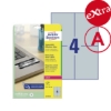Obrázek Etikety Avery-Zweckform - velmi odolné 105x148 mm - stříbrná/ 20xA4