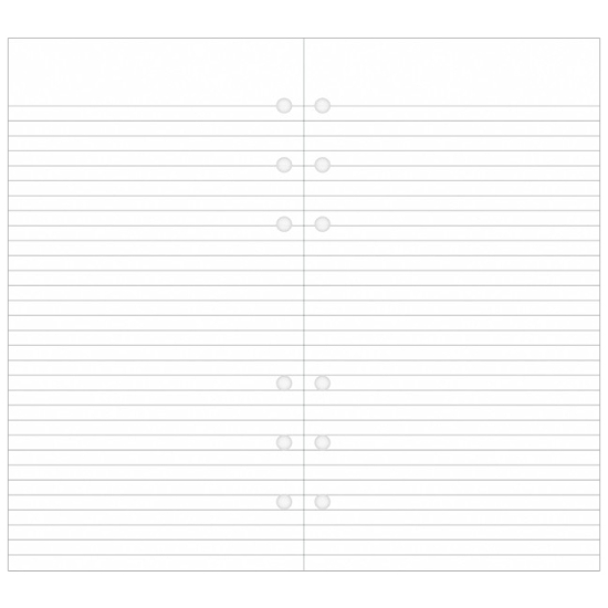Obrázek Papír do diáře FILOFAX A6 linkovaný - bílá / 30 ks