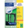 Obrázek Etikety Avery-Zweckform - Na pořadače 61 x 192 mm - zelená  / 20 archů